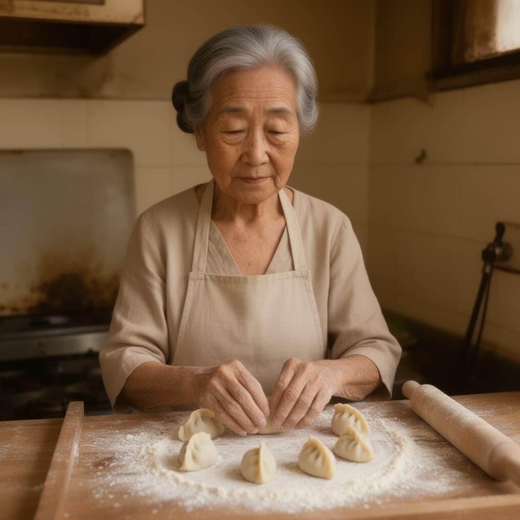 捏褶儿的这双手